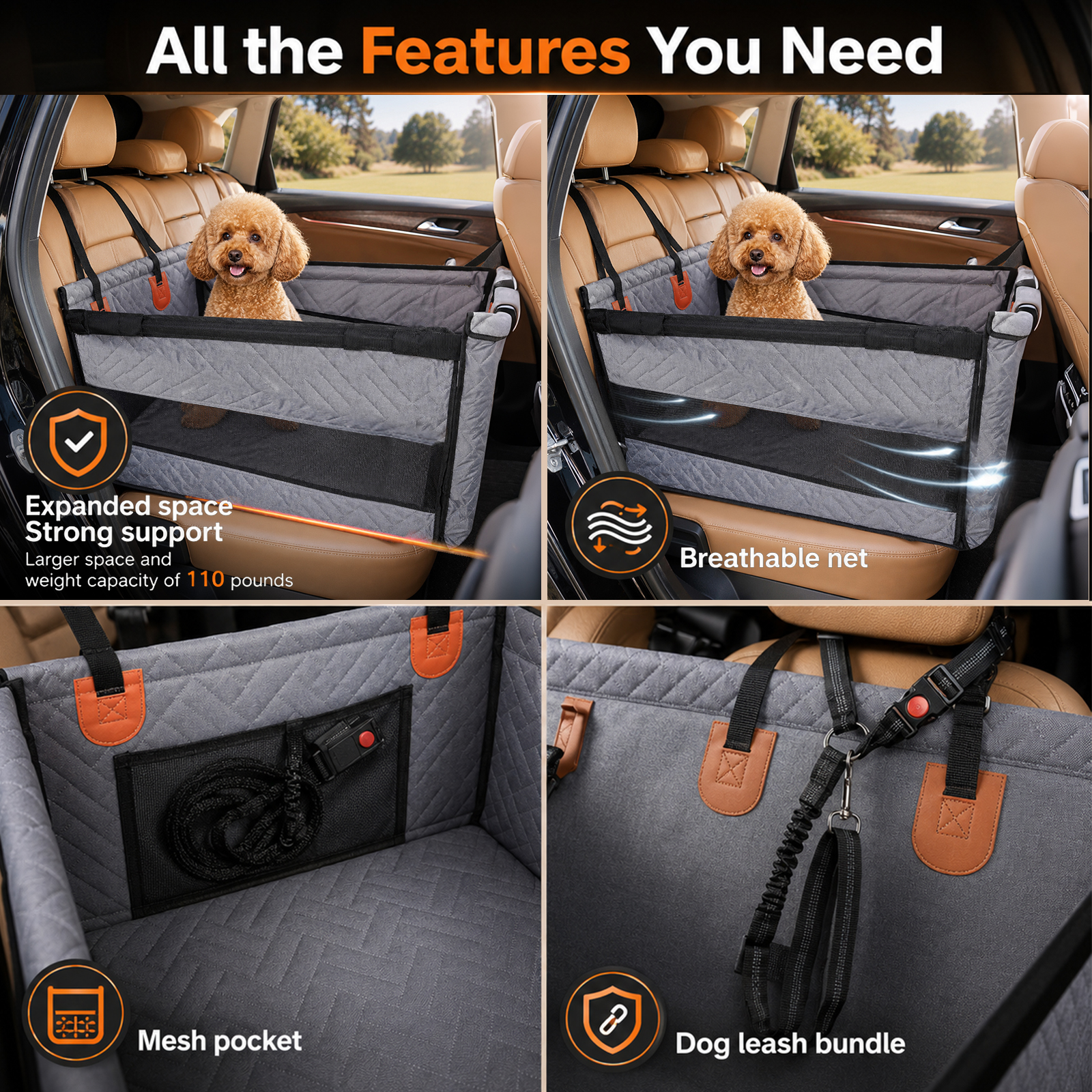 seggiolino per cani da auto